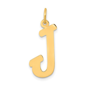 14k Small Script Letter J Initial Charm - YC-994524FC-6143
