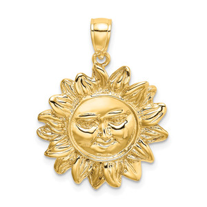 14K Smiling Sun Charm - K6-87C4D7C1-6114