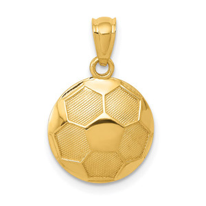 14k Soccer Ball Pendant - C3-314D44D9-3562