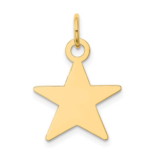 14K Star Disc Charm - XM-78F81A79-5444