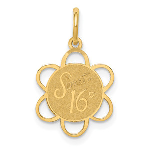 14k SWEET 16 Disc Charm - XA-6EFDCEB1-4593