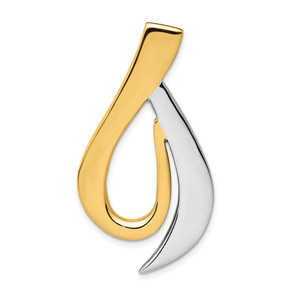 14k Two-tone Fits up to 6mm Omega, 8mm Reversible, Omega Slide - SL-0095F1AF-9111