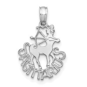 14k WG SAGITTARIUS Zodiac Charm