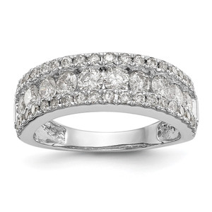 14k White Gold 1 1/2 carat Lab Grown Diamond VS/SI+ G+ Complete Fashion Band - RM-911A9A2C-3908