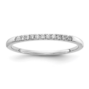 14k White Gold 1/10 carat Lab Grown Diamond VS/SI+ G+ Complete Wedding Band - RM-37D6CFBF-2496
