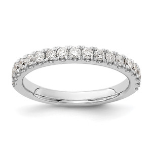 14k White Gold 1/2 carat Lab Grown Diamond VS/SI+ G+ Complete Wedding Band - RM-6B3A6E55-6869
