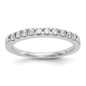 14k White Gold 1/3 carat Lab Grown Diamond VS/SI+ G+ Complete Wedding Band - RM-CBBF21DA-3871