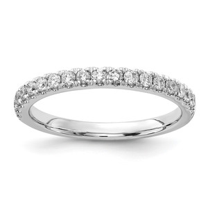 14k White Gold 1/3 carat Lab Grown Diamond VS/SI+ G+ Complete Wedding Band - RM-D811DAD5-5380