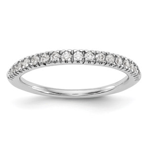 14k White Gold 1/4 carat Lab Grown Diamond VS/SI+ G+ Complete Band