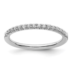 14k White Gold 1/4 carat Lab Grown Diamond VS/SI+ G+ Complete Wedding Band - RM-12FAD82F-7173