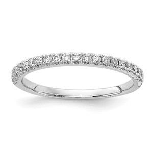 14k White Gold 1/4 carat Lab Grown Diamond VS/SI+ G+ Complete Wedding Band - RM-598600F6-4357