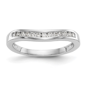 14k White Gold 1/5 carat Lab Grown Diamond VS/SI+ G+ Complete Fashion Band - RM-3262B507-5971