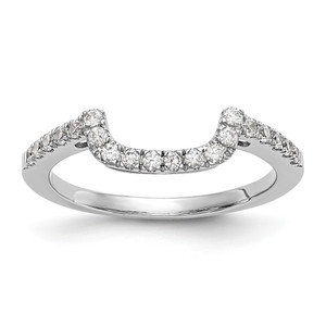 14k White Gold 1/5 carat Lab Grown Diamond VS/SI+ G+ Complete Wedding Band - RM-6A12F249-5971
