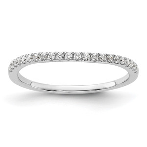 14k White Gold 1/6 carat Lab Grown Diamond VS/SI+ G+ Complete Wedding Band - RM-0AB84214-8525