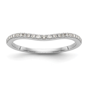 14k White Gold 1/8 carat Lab Grown Diamond VS/SI+ G+ Complete Wedding Band - RM-26620A86-9482