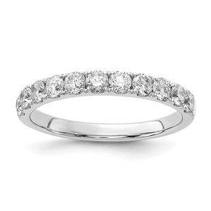 14k White Gold 3/4 carat Lab Grown Diamond VS/SI+ G+ Complete Wedding Band - RM-5DB958EB-1296
