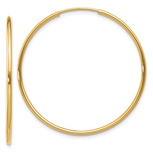 14k 1.25mm Endless Hoop Earring - XY-1BB72527-5615