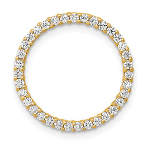 14k 1/3ct. Diamond Circle Chain Slide