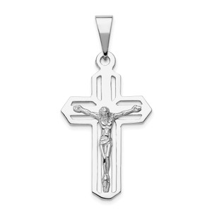 14k White Gold Crucifix Pendant - C2-7664735B-3315