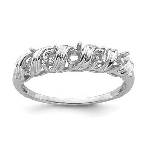 14k White Gold Diamond & Gemstone Ring Mounting - Y4-00864D5E-7216