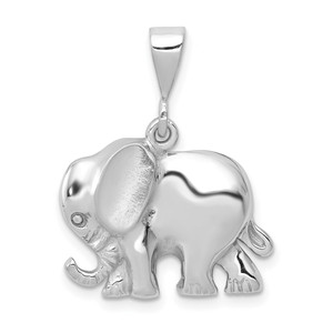 14k White Gold Elephant Charm - WC-C1A2EBEE-7331