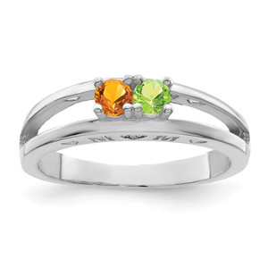 14k White Gold Family Jewelry Ring Mounting - XM-B19171F5-7349