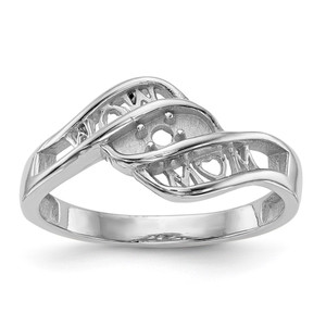 14k White Gold Family Jewelry Ring Mounting - XM-F6B6DFC2-2001