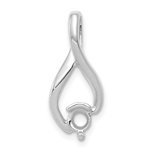 14k White Gold Fancy 4mm Diamond Slide Mtg - XS-6FAE02AB-2447