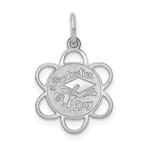 14k White Gold GRADUATION DAY Charm