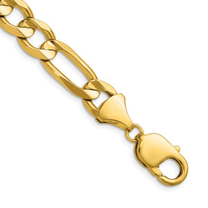 14k 10.0mm Concave Open Figaro Chain - LF-0066964C-7791