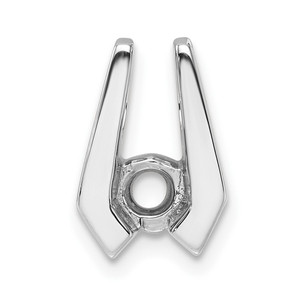 14k White Gold Holds 4.5mm Stone, Slide Mounting - XS-0FC218C1-8559