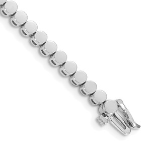 14k White Gold Holds 47 Stones up to 2.75mm Round Add-a-Diamond 7 inch Bracelet