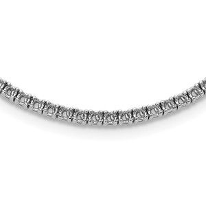 14k White Gold Holds 6.68 carat 163-2.2mm Round Diamond 17.5 inch Necklace Mounting