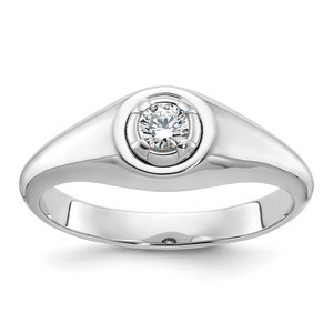 14k White Gold IBGoodman Men's Diamond Ring Mounting - B6-BC956518-8886