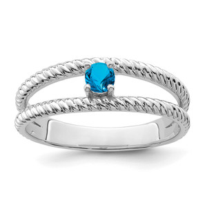 14k White Gold Polished 1-Stone Mothers Ring Mounting - XM-6481FD5F-7022