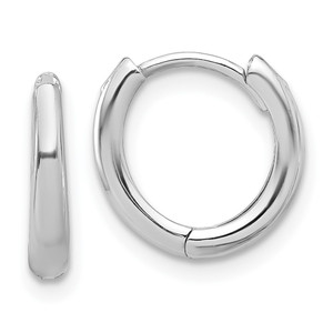 14K White Gold Polished Hinged Hoop Earrings - TF-E29673CD-8752
