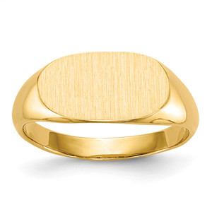 14k 13.0x7.0mm Closed Back Signet Ring - RS-FF5C2520-4160
