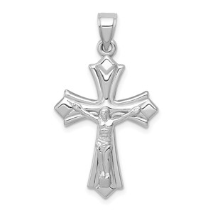 14K White Gold Reversible Crucifix Pendant - D3-ED882D43-4031