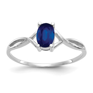 14k White Gold Sapphire Birthstone Ring - XB-D7B020BD-3362