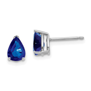 14k White Gold Sapphire Earrings - XE-FD9D5788-9707