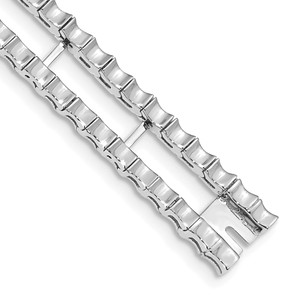 14k White Gold Tennis Jacket Blank (Per Inch) - X8-ED16988A-8519
