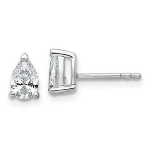 14kw .75 ct Pear 3 Prong Earring Mountings