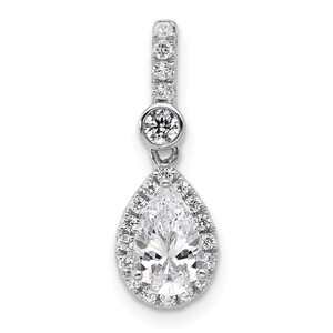 14kw .75 ct. PEAR Diamond Pendant Mounting