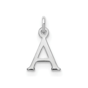 14kw Cutout Letter A Initial Pendant