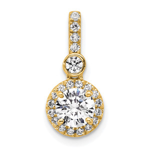 14ky .75 ct. ROUND Diamond Pendant Mounting