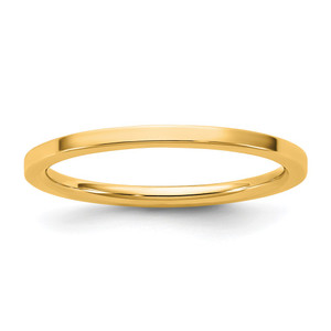 14KY 1.5mm Standard Flat Comfort Fit Band Size 5