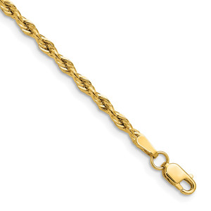14ky 2.5mm Semi-Solid Rope Chain - BC-009E9319-4376