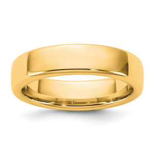 14KY 5mm European Comfort Fit Band Size 11
