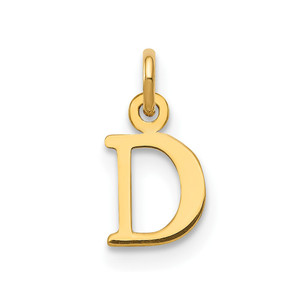 14ky Cutout Letter D Initial Pendant - XN-ABF299B1-5085