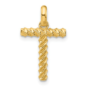 14ky Fancy Twist Letter T